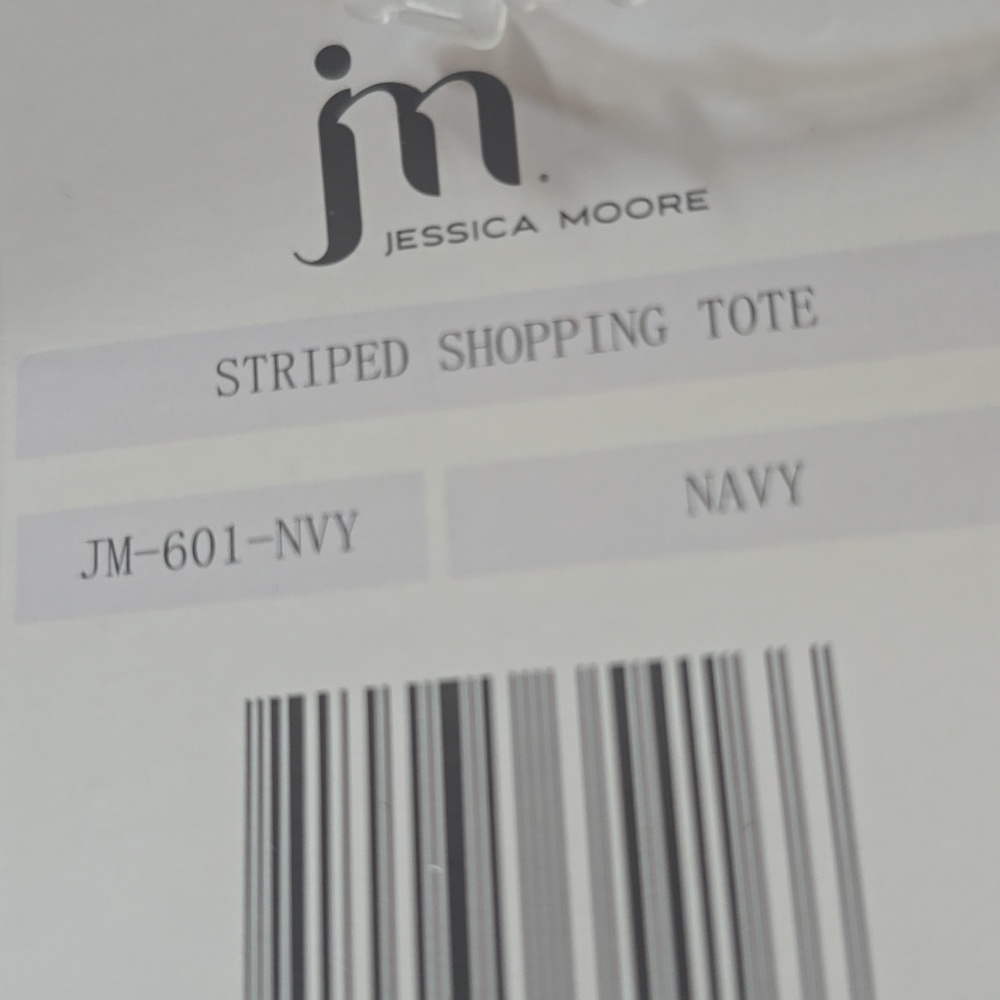 NWT Jessica Moore Striped Tote Bag - Picture 8 of 8